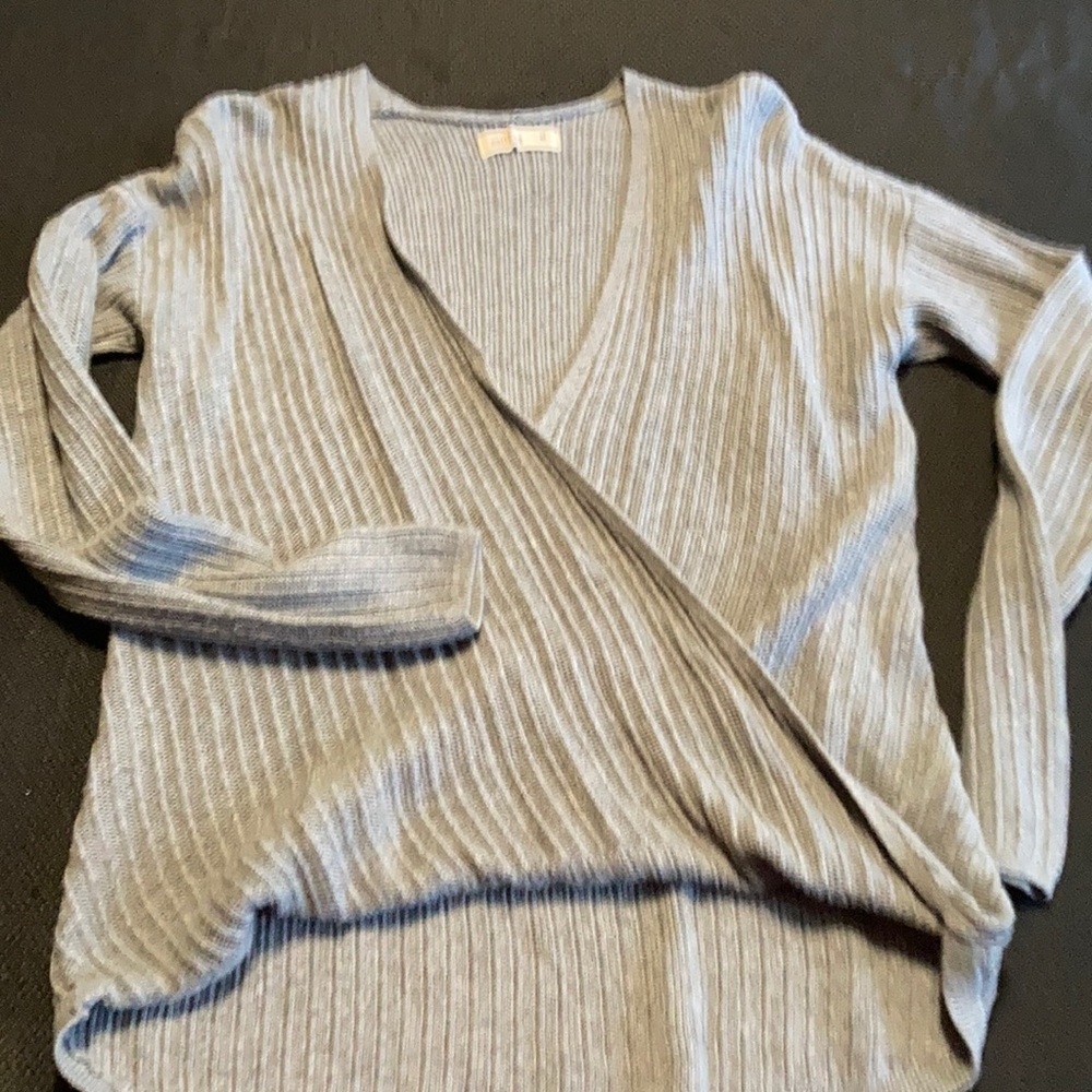 Hollister grey sweater cardigan